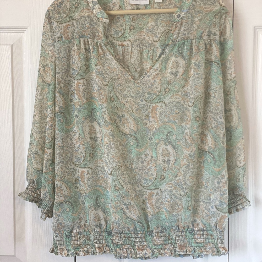 Sheer NYCO boho top